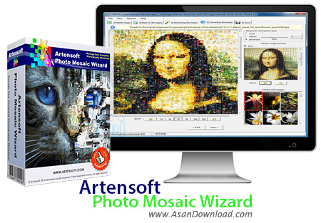 دانلود Artensoft Photo Mosaic Wizard v1.7.125 - نرم افزار ساخت تصاویر موزائیکی