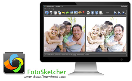 دانلود FotoSketcher v2.75 - نرم افزار تبدیل عکس ها به طرح های نقاشی
