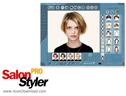 دانلود Salon Styler Pro v5.2.1 - نرم افزار انتخاب و طراحی مدل مو مطابق با صورت شخص
