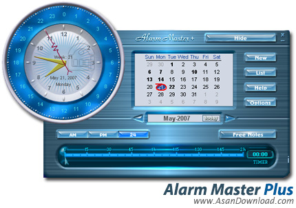 دانلود Alarm Master Plus v5.04.00 - نرم افزار ساعت زنگ دار همه کاره