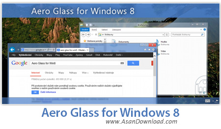 دانلود Aero Glass for Windows 8 v1.2 + Windows 8.1 v1.0 + Windows 10 v1.5.11 - نرم افزار فعال سازی سبک شیشه ای شفاف پنجره ها