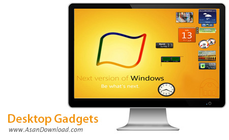 دانلود Desktop Gadgets v1.3 - گجت مخصوص ویندوز 8 و 8.1