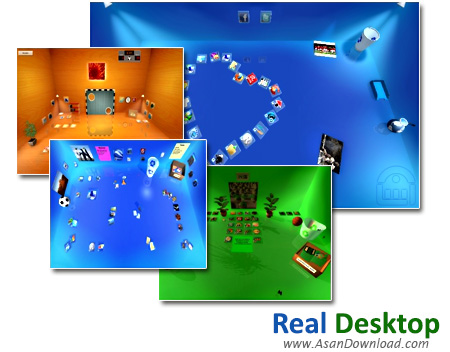 دانلود Real Desktop v2.02 - نرم افزار ایجاد دسکتاپ های سه بعدی