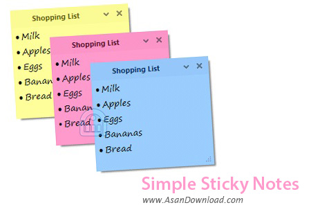دانلود Simple Sticky Notes v5.8 - نرم افزار ثبت یادداشت ها