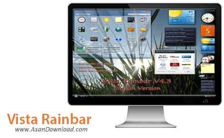 دانلود Vista Rainbar v4.6.0 - نرم افزار سایدبار برای XP 