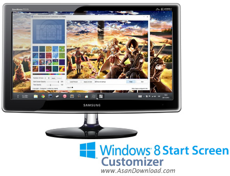 دانلود Windows 8 Start Screen Customizer v1.3.8 - نرم افزار تغییر تصویر زمینه Start Screen ویندوز 8