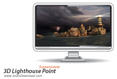 دانلود 3D Lighthouse Point Screensaver v1.1 - اسکرین سیور فانوس دریایی