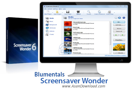 دانلود Blumentals Screensaver Wonder v7.3.0.68 - نرم افزار ساخت اسکرین سیور