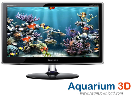دانلود Coral Reef Adventure Aquarium 3D Screensaver - نرم افزار اسکرین سیور سه بعدی آکواریوم