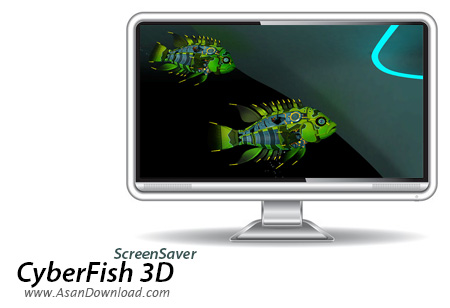 دانلود CyberFish 3D ScreenSaver v1.0 - تجربه آکواریومی متفاوت 
