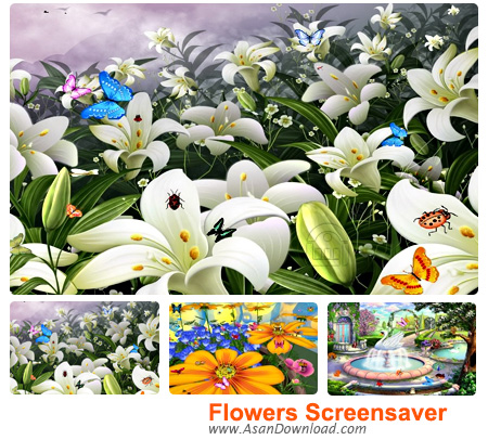 دانلود Flowers Screensaver - محافظ صفحه نمایش زیبای گلها