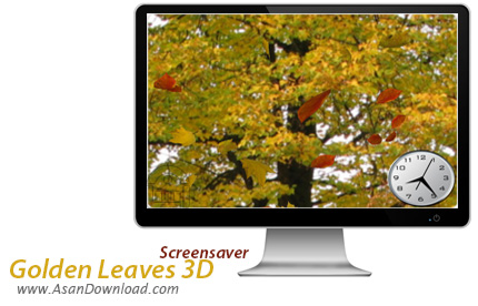 دانلود Golden Leaves 3D Screensaver v1.2 - اسکرین سیور برگ های طلایی پائیز