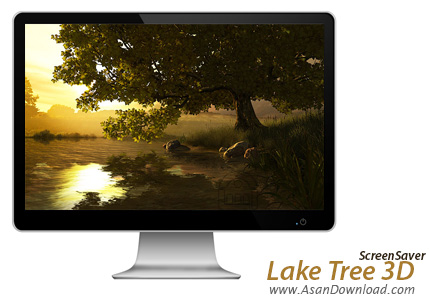دانلود Lake Tree 3D Screensaver v1.0.0.1 - اسکرین سیور درخت کنار دریاچه