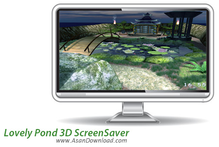دانلود Lovely Pond 3D ScreenSaver - اسکرین سیور جذاب و زیبا