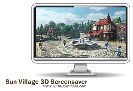 دانلود Sun Village 3D Screensaver v1.1.0822 - اسکرین سیوری با موضوع روستای سه بعدی