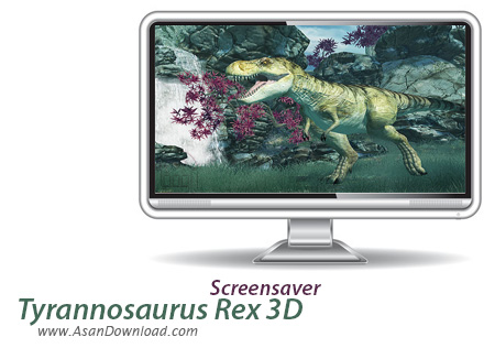دانلود Tyrannosaurus Rex 3D Screensaver - اسکرین سیوری با موضوع دایناسورها