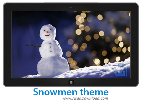 دانلود Snowmen theme - پوسته آدم برفی برای ویندوز 7 ، 8 و 8.1
