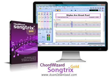 دانلود ChordWizard Songtrix Gold v3.01e - نرم افزر ساخت و ویرایش موزیک