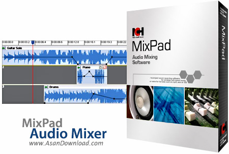 دانلود MixPad Audio Mixer v5.02 - نرم افزار ضبط و میکس آهنگ های صوتی