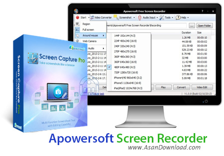 دانلود Apowersoft Screen Recorder Pro v2.4.1.0 - نرم افزار فیلمبرداری از صفحه نمایش