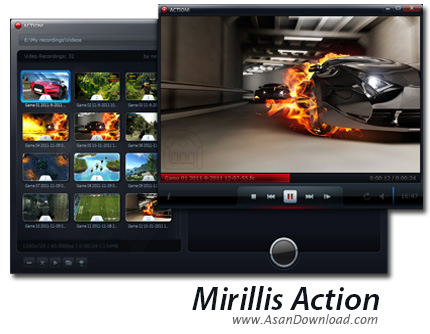 دانلود Mirillis Action v3.5.2 - نرم افزار فیلمبرداری از محیط بازی