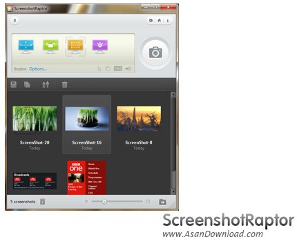 دانلود Screenshot Raptor v1.5.0 - نرم افزار تهیه عکس از صفحه نمایش