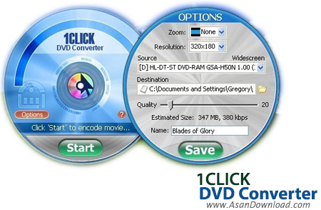 دانلود 1CLICK DVD Converter v3.1.2.3 - نرم افزار تبدیل فیلم های دی وی دی
