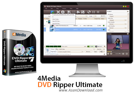 دانلود 4Media DVD Ripper Ultimate v7.8.11 - نرم افزار استخراج فیلم از دی وی دی ها