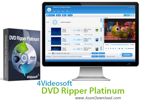 دانلود 4Videosoft DVD Ripper Platinum v5.3.8 - نرم افزار مبدل دی وی دی ها