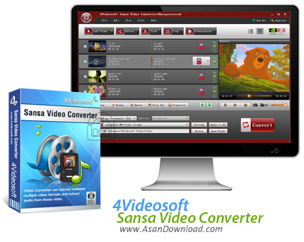 دانلود 4Videosoft Sansa Video Converter v3.2.06 - دانلود مبدل ویدئویی 