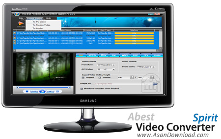 دانلود Abest Video Converter Spirit v7.70 - نرم افزار مبدل فایل های ویدیویی