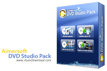 دانلود Aimersoft DVD Studio Pack v2.2.0.19 - نرم افزاری برای کار با فایل های چندرسانه ای