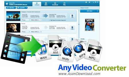 دانلود Any Video Converter Ultimate v7.1.6 + Pro v6.2.6 - نرم افزار تغییر فرمت انواع فایل های ویدئویی