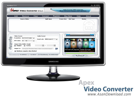 دانلود Apex Video Converter Pro v8.92 - نرم افزار تبدیل فرمت های ویدئویی