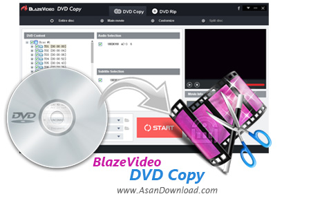 دانلود BlazeVideo DVD Copy v7.0.0.1 - نرم افزار کپی دی وی دی ها