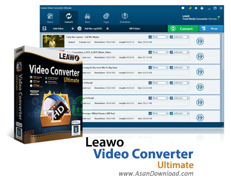 دانلود Leawo Video Converter Ultimate v8.0.0.0 - نرم افزار تبدیل فرمت فیلم و دی وی دی