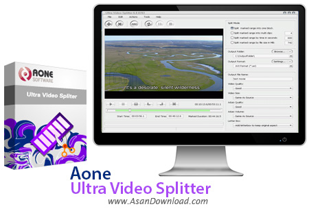 دانلود Aone Ultra Video Splitter v6.5.0401 - نرم افزار برش فیلم ها