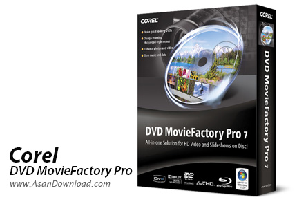 دانلود Corel DVD MovieFactory Pro v7.00.398.2 SP2 - نرم افزار ساخت و رایت انواع دی وی دی و دیسک های بلوری