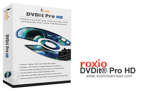 دانلود Roxio DVDit Pro HD v6.3 - نرم افزار ساخت دی وی دی فیلم های با کیفیت