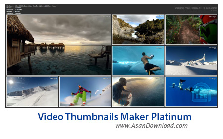 دانلود Video Thumbnails Maker Platinum v12.0.0.0 - نرم افزار ساخت تصویر بندانگشتی