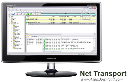 دانلود Net Transport v2.96k Build 720 x86/x64 - نرم افزار مدیریت دانلود