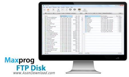 دانلود Maxprog FTP Disk v1.4.3 -  نرم افزار آپلود فایل و مدیریت سرورهای اف تی پی