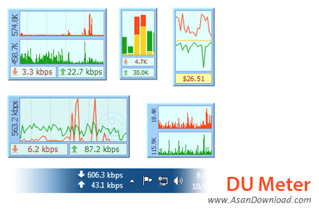 دانلود DU Meter v7.22 Build 4764 - نرم افزار مدیریت پهنای باند اینترنت