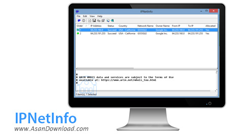 دانلود IPNetInfo v1.50 - نرم افزار مشاهده اطلاعات و مشخصات IP