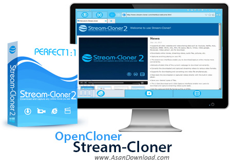 دانلود OpenCloner Stream-Cloner v2.20 - نرم افزار ذخیره ویدئوهای آنلاین