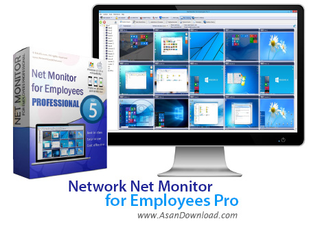 دانلود Net Monitor for Employees Pro v5.8.19 - نرم افزار مدیریت کلاینت ها در شبکه