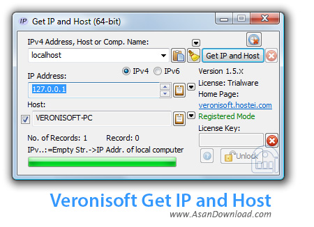 دانلود Veronisoft Get IP and Host v1.5.7 - نرم افزار مشاهده IPها