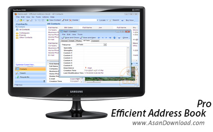 دانلود Efficient Address Book v5.10.512 - نرم افزار مدیریت اطلاعات مخاطبین