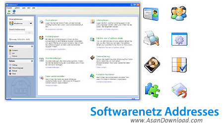 دانلود Softwarenetz Addresses2 v2.15 - نرم افزار مديريت آدرس ها و اطلاعات دوستان