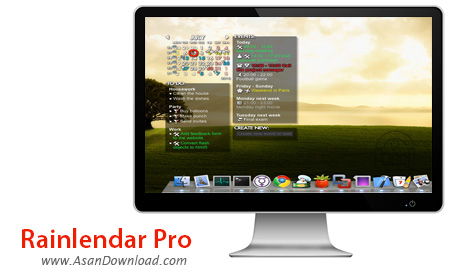 دانلود Rainlendar Pro v2.14.2 Build 157 - نرم افزار یادآوری کارهای روزمره
